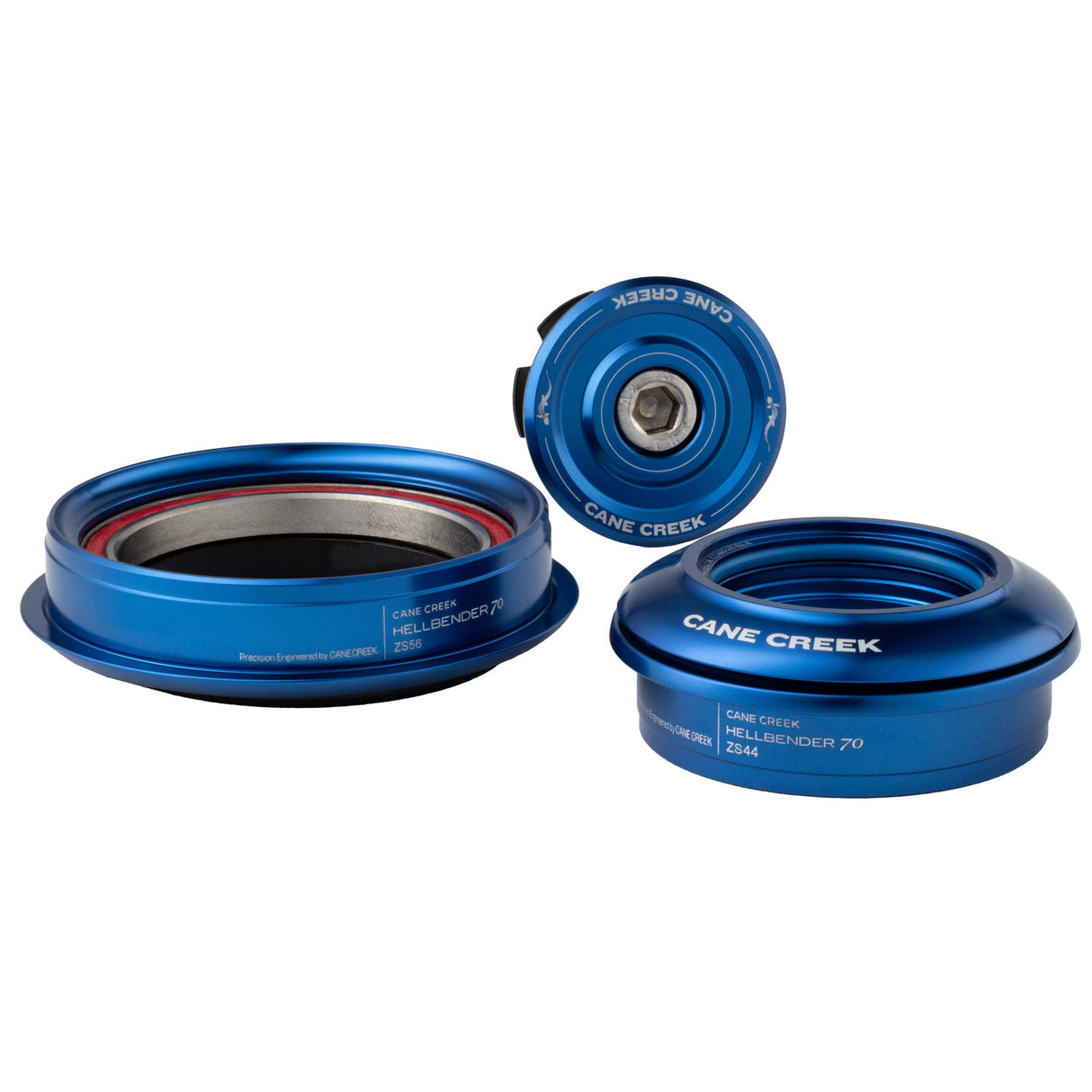 Cane Creek Hellbender 70-Series Headset - ZS44/28.6|ZS56/40 - Blue - The Lost Co. - Cane Creek - BAA1186B - 840226113500 - -