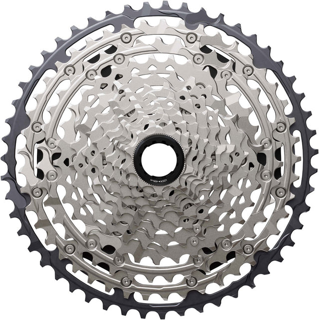 Shimano Deore CS-M7200-12 Cassette - 12-Speed 10-51t Hyperglide+ Micro Spline Silver/BLK