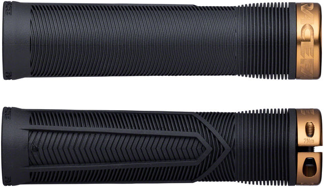 RaceFace Chester Grips - Lock-On Black/Kashmoney Gold 31mm