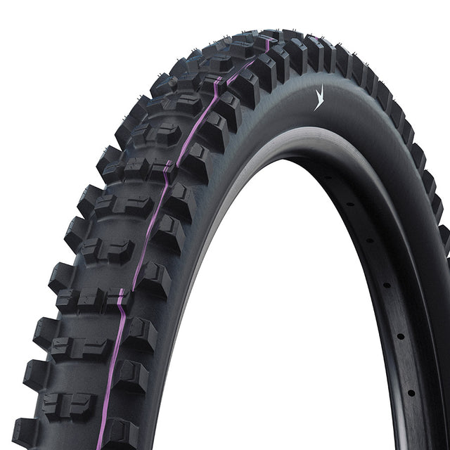 Schwalbe Shredda Gravity Pro Mountain Tire 27.5''x2.50 Folding Tubeless Ready Ultra Soft Gravity Pro - Radial Black