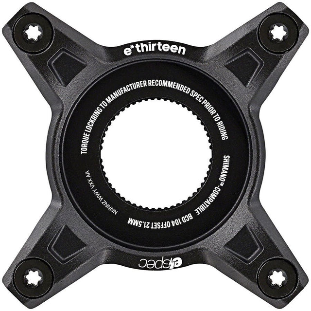 e*thirteen 104BCD Aluminum Direct Mount Spider for Shimano Motors - The Lost Co. - e*thirteen - CR5EPA-102 - 4711280341191 - 