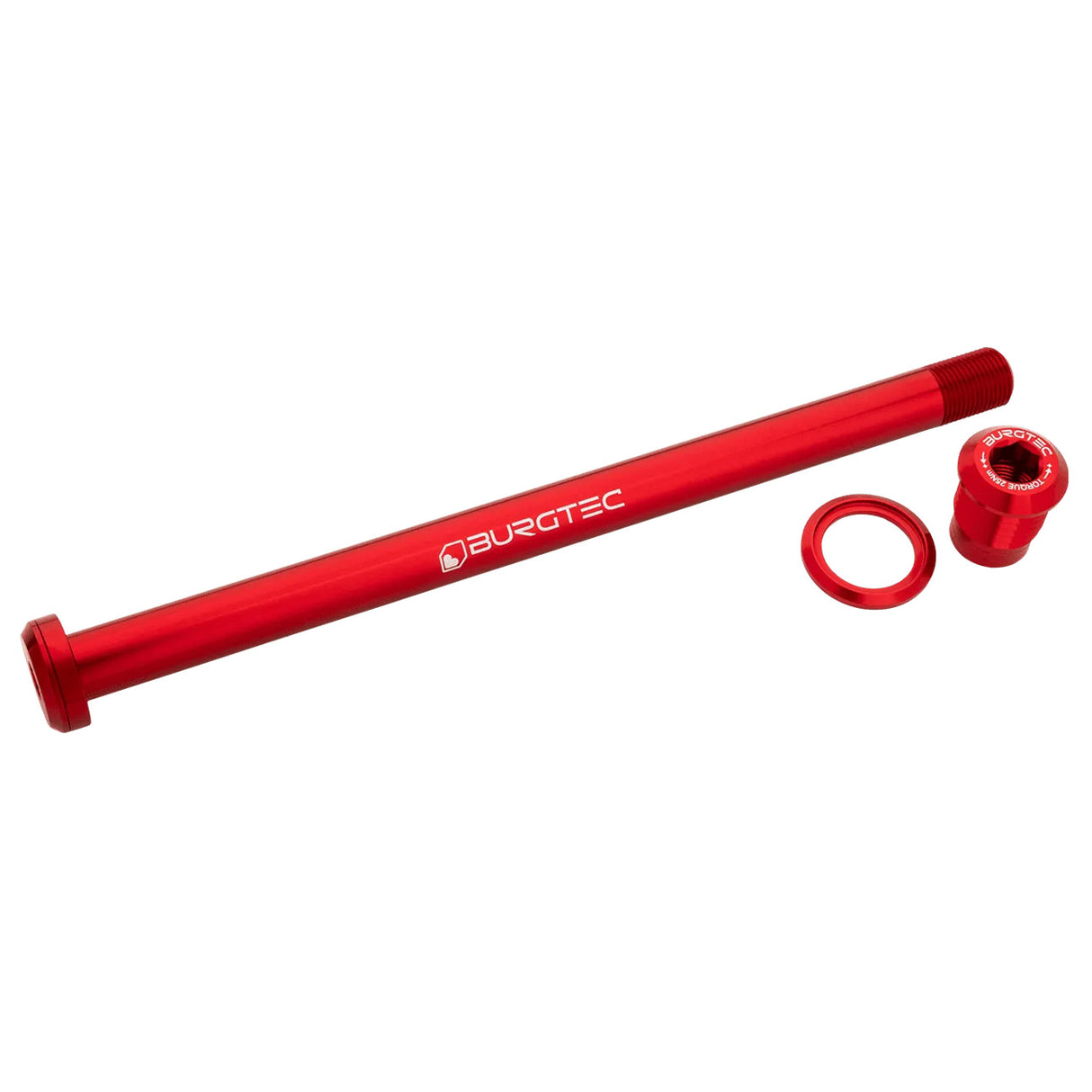 Burgtec Pivot 185.3mm UDH Rear Axle Race Red  