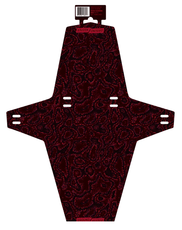 Ground Keeper Snake Charmer Long Fender -  Red - Matte - The Lost Co. - Ground Keeper Fenders - SQ9811422 - 760762185727 - 
