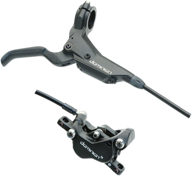Hayes Dominion T4 Disc Brake and Lever - Front Hydraulic Post Mount Black - The Lost Co. - Hayes - 95 - 38499 - K001 - 847863025951 - 