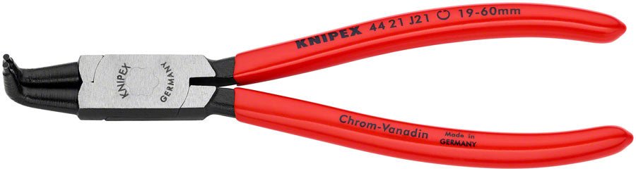 Knipex Internal 90deg Angle Snap Ring Pliers - 6 3/4" - The Lost Co. - Knipex - 44 21 J21 SBA - 843221000769 - 