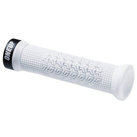 OneUp Components Jackson Goldstone Lock - On Grips - White - The Lost Co. - OneUp Components - 1C1079WHT - 628219407849 - 