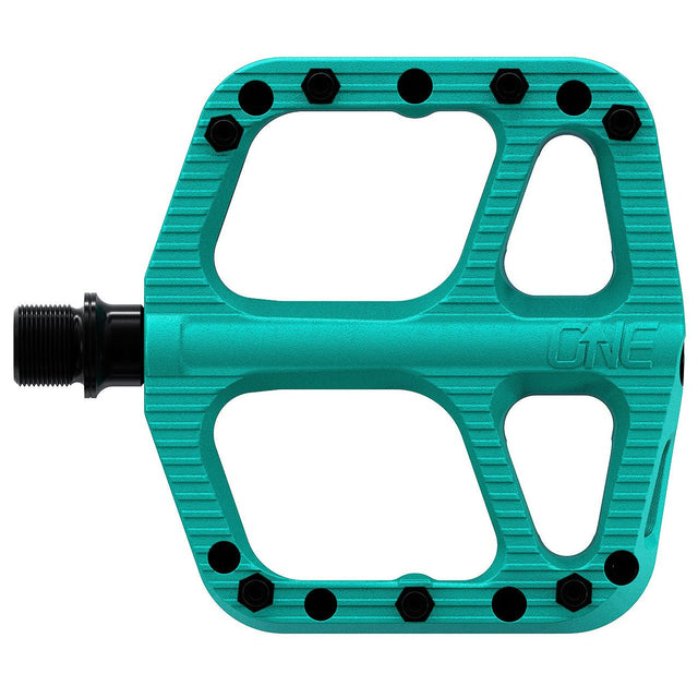 OneUp Components Small Comp Platform Pedals - Turquoise - The Lost Co. - OneUp Components - 1C0905TUR - 628219406040 - 