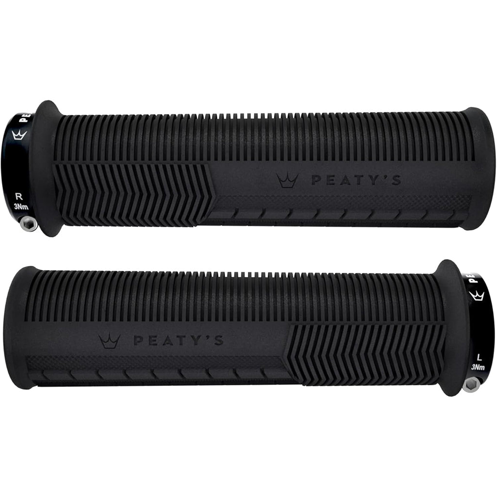 Peaty's Mushroom Thin Lock - On Grips - Black - The Lost Co. - Peaty's - PGM - MSH - THN - BLK - 20 - 5060541588042 - 