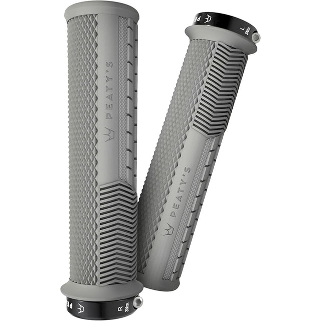 Peaty's Race Control Knurl Thick Lock - On Grips - Slate - The Lost Co. - Peaty's - PGM - KNL - THK - SLT - 20 - 5060541588035 - 