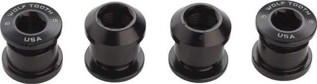 Wolf Tooth 1x Chainring Bolt Set - Black - The Lost Co. - Wolf Tooth - 4CBCN06BLK - 812719020404 - 