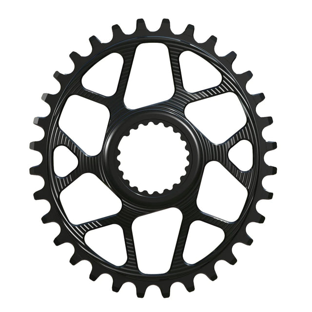 Works Components Oval Chainring - 30t - Shimano DM - 3mm Offset - Black - The Lost Co. - Works Components - WCSHM-O-30-BLACK - 5060894516457 - 