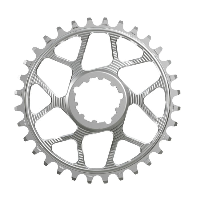 Works Components Round Chainring - 28t - SRAM 3 - Bolt - 3mm Offset - Silver - The Lost Co. - Works Components - WCSGXPB-R-28-SILVER - 5060894515726 - 