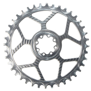 5Dev 7075 Road Chainring 8-Bolt Sram 40T - Raw/Clear - The Lost Co. - 5Dev - B-FD2501 - -