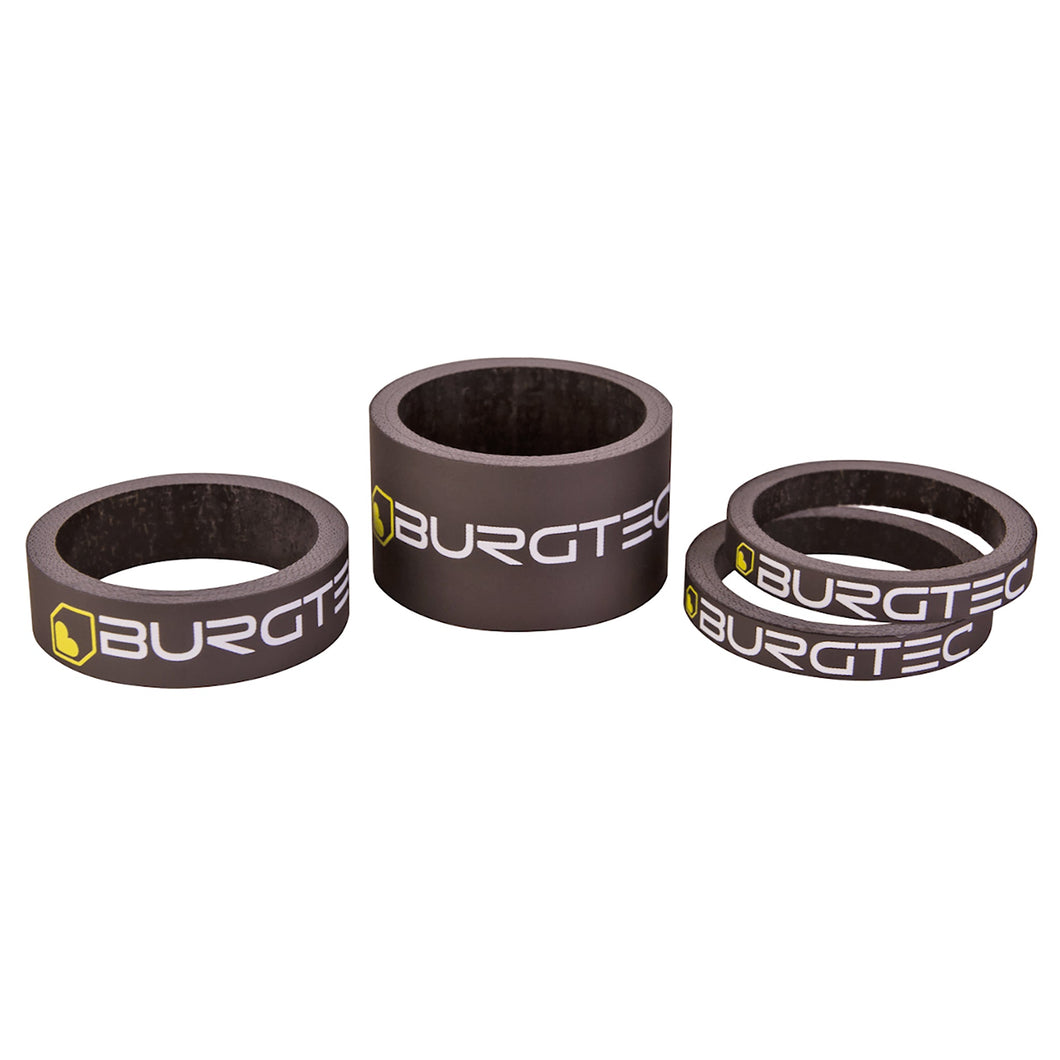 Burgtec Carbon Stem Spacer Kit - Burgtec Black - The Lost Co. - Burgtec - B-BG3448 - 712885688135 - -