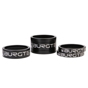 Burgtec Stem Spacer Kit - Burgtec Black - Set of 4 - The Lost Co. - Burgtec - B-BG3450 - 712885685035 - -