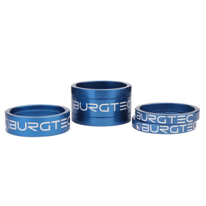 Burgtec Stem Spacer Kit - Deep Blue - Set of 4 - The Lost Co. - Burgtec - B-BG3452 - 712885685059 - -