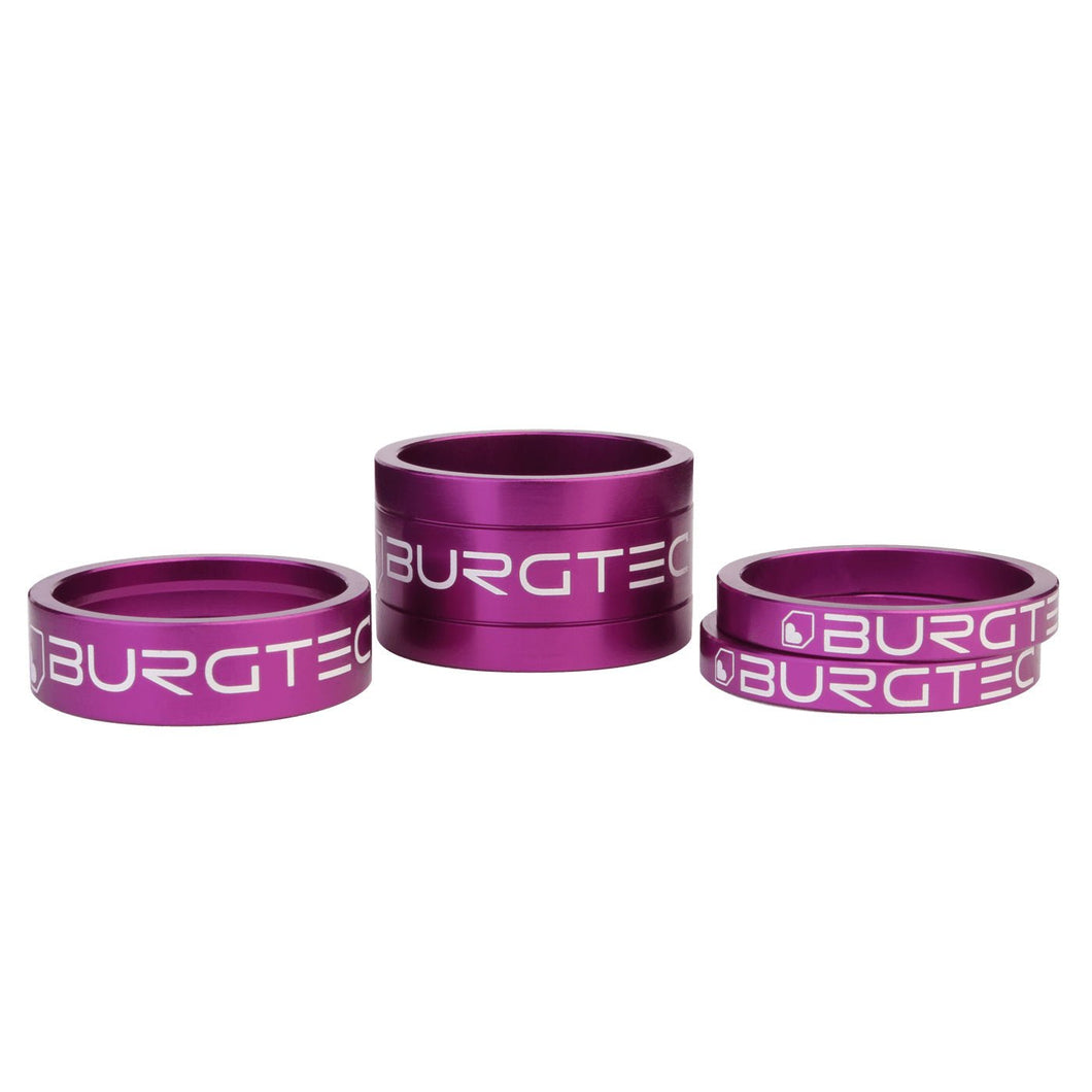 Burgtec Stem Spacer Kit - Purple Rain - Set of 4 - The Lost Co. - Burgtec - B-BG3453 - 712885685066 - -