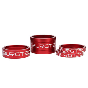Burgtec Stem Spacer Kit - Race Red - Set of 4 - The Lost Co. - Burgtec - B-BG3451 - 712885685042 - -
