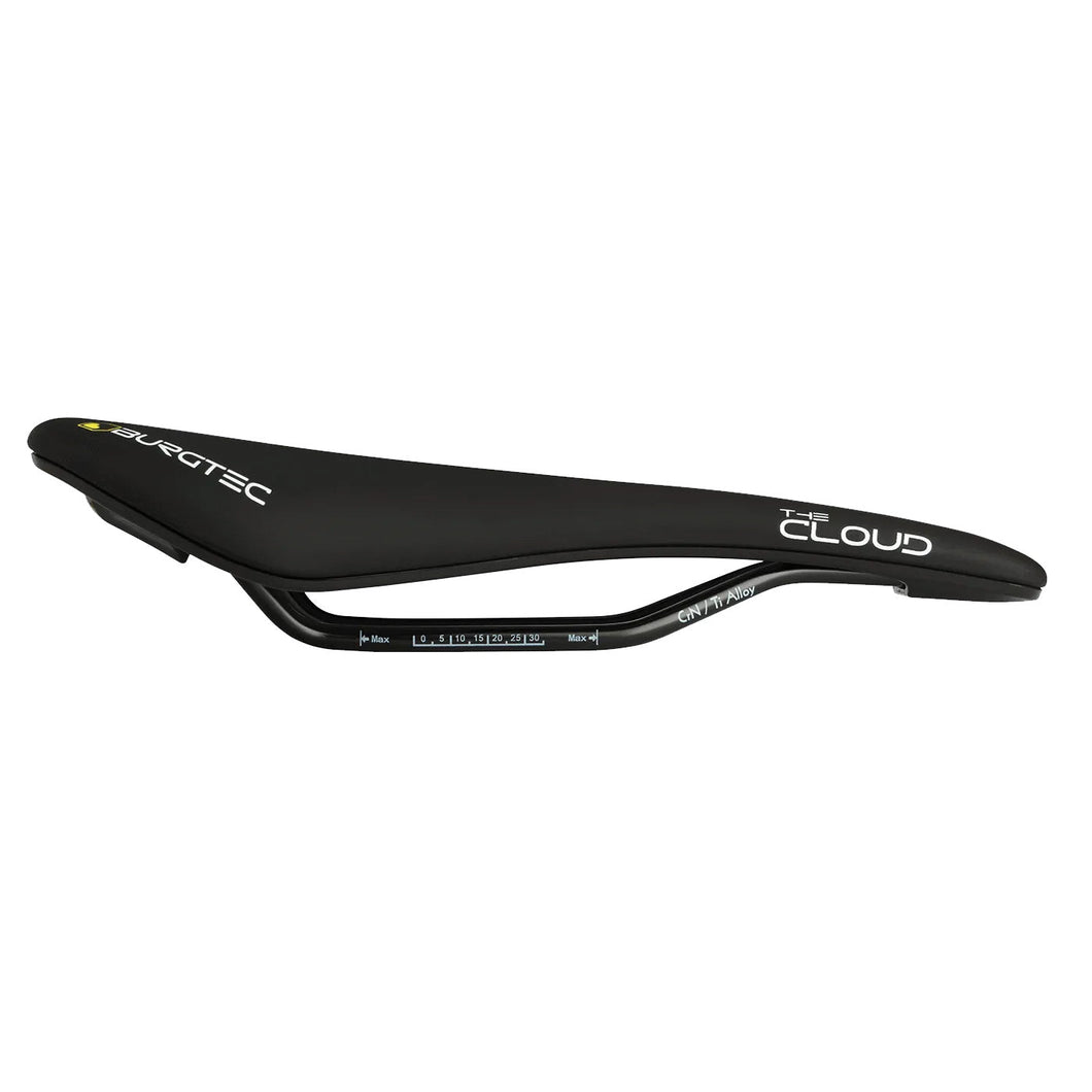 Burgtec The Cloud MK2 Saddle Ti Rail/Carbon Base - Black - The Lost Co. - Burgtec - B-BG0502 - 713830992659 - -