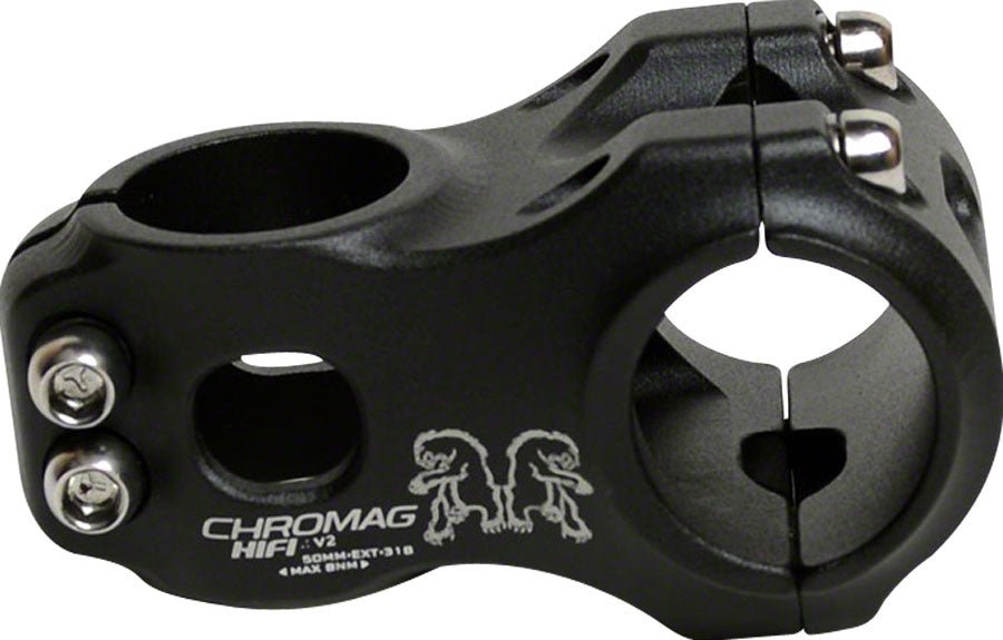 Chromag HiFi Stem - 50mm 31.8 Clamp +/-0 1 1/8" Alloy Black - The Lost Co. - Chromag - SM0553 - 826974005137 - -