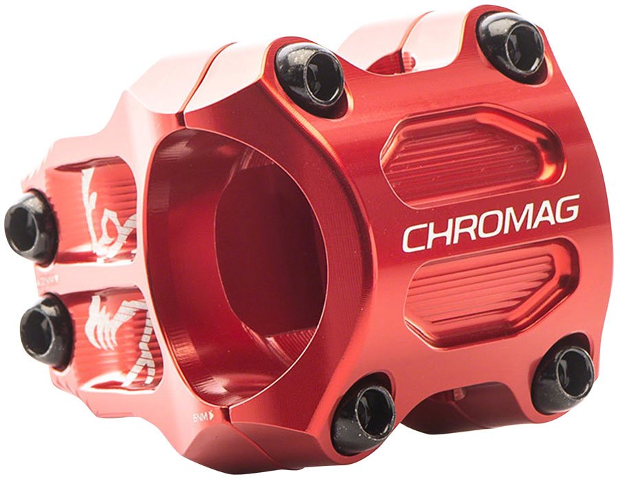 Chromag Riza Stem - 45mm 31.8mm Clamp +/-0 Red - The Lost Co. - Chromag - SM0799 - 826974040329 - -