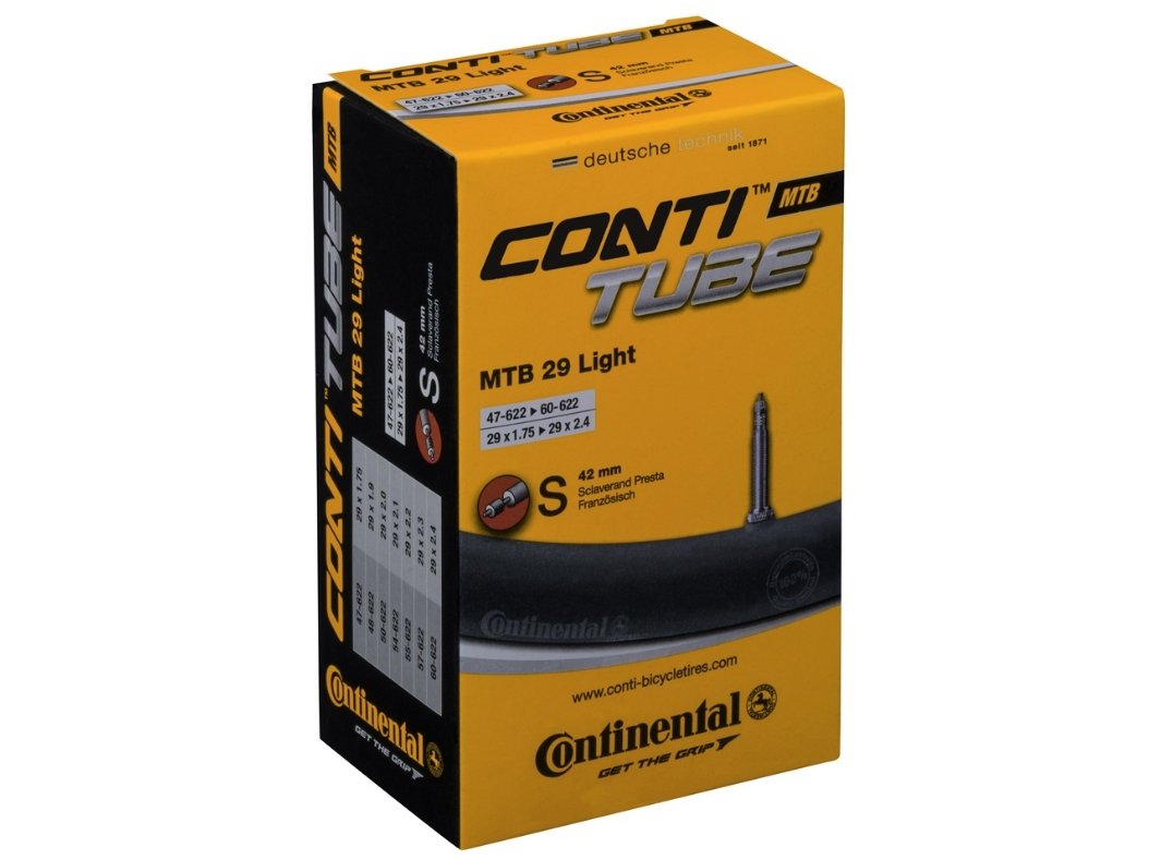 Conti Tube 29 x 1.75-2.5 - PV 42mm - 220g - The Lost Co. - Continental - 01821810000 - 4019238557084 - Default Title -