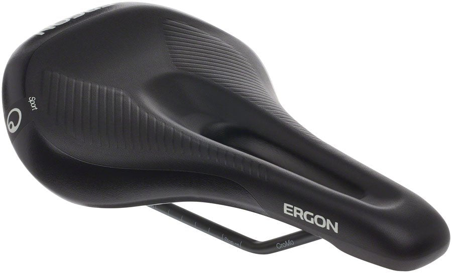 Ergon SM E Mountain Sport Women's Saddle - Chromoly Rails - Stealth Black - Small/Medium - The Lost Co. - Ergon - SA0756 - 4260477067791 - -