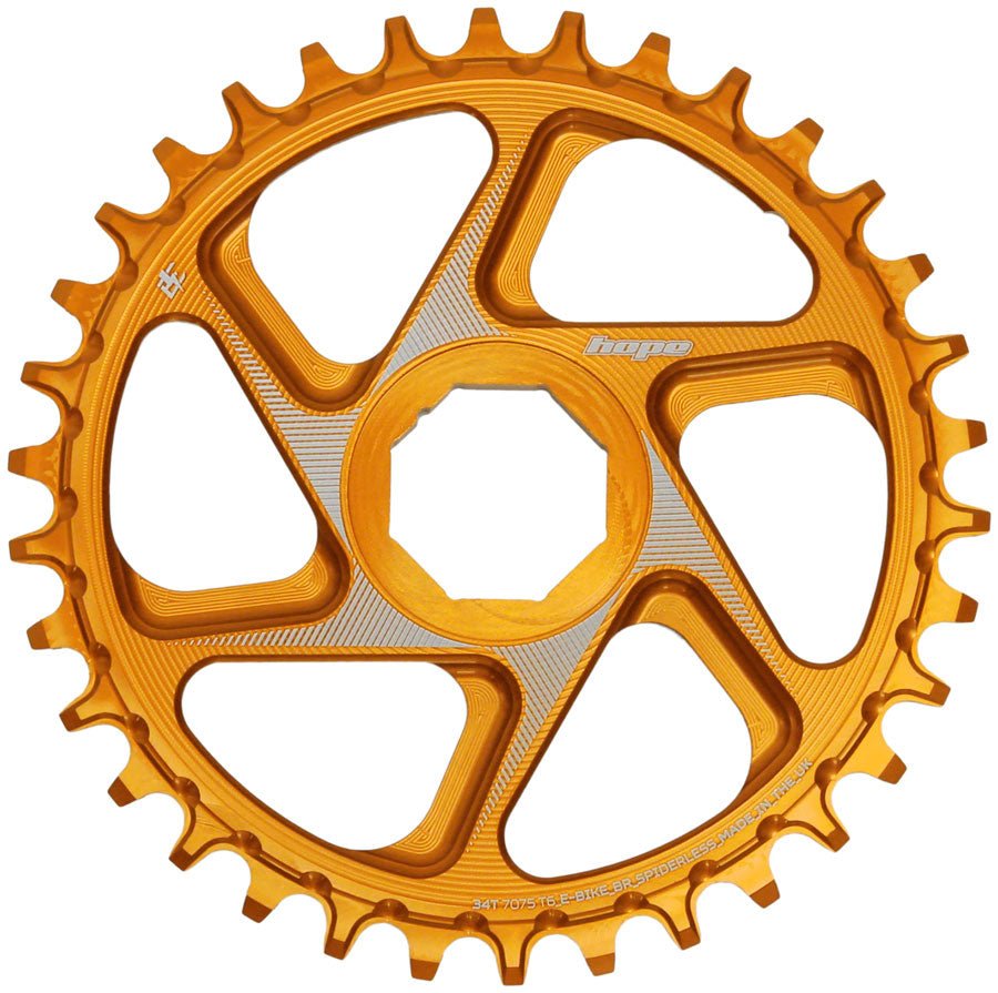 Hope Brose eBike Chainring - 34t Orange - The Lost Co. - Hope - CR4388 - 5056033499507 - -