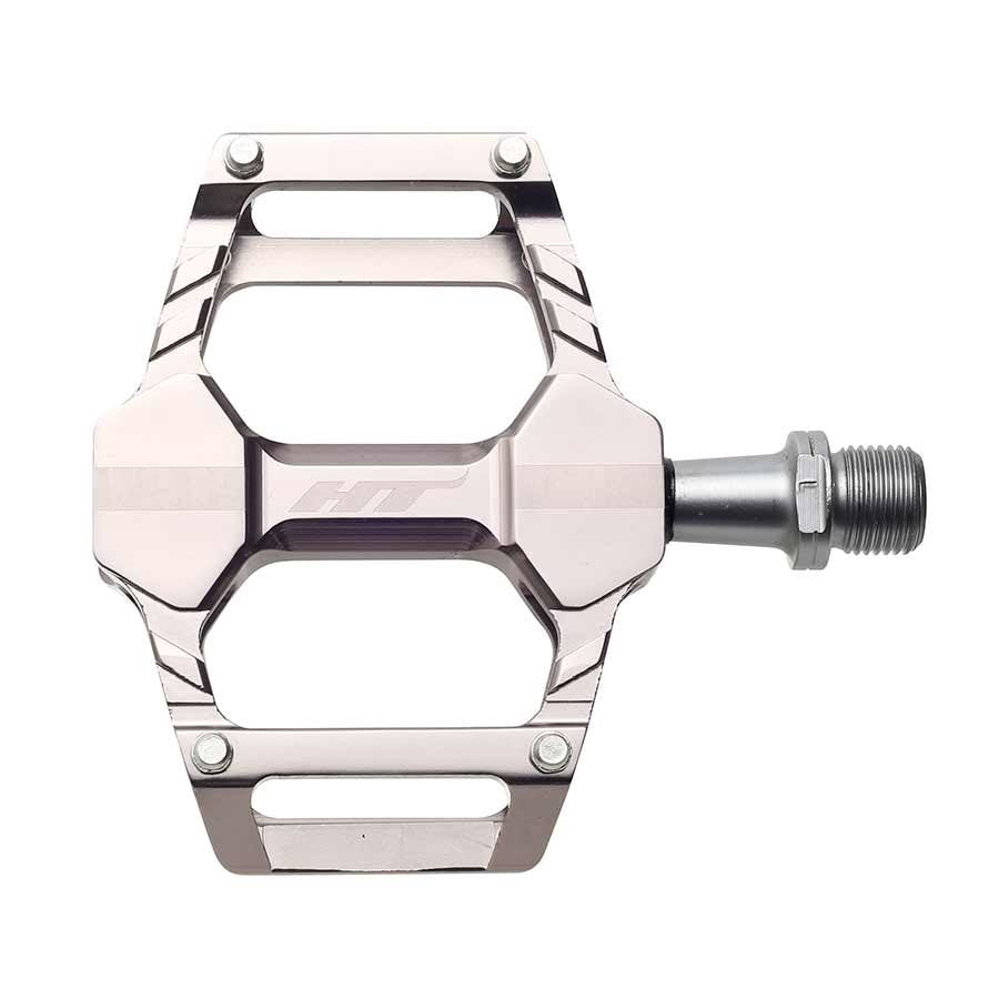 HT Components AR06 Cheetah Platform Pedals Body: Aluminum Spindle: Cr-Mo 9/16 Grey Pair - The Lost Co. - HT Components - H451008-02 - 4715872487779 - -