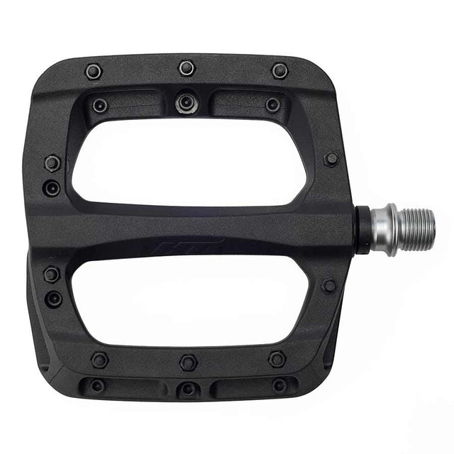 HT Components PA03A Nano P Platform Pedals Body: Nylon Spindle: Cr-Mo 9/16 Black Pair - The Lost Co. - HT Components - PD4930 - 4715872486635 - -