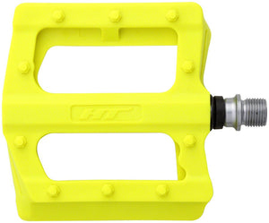 HT Components PA12 Pedals - Platform Composite 9/16" Neon Yellow - The Lost Co. - HT Components - PD1475 - 4711126201825 - -