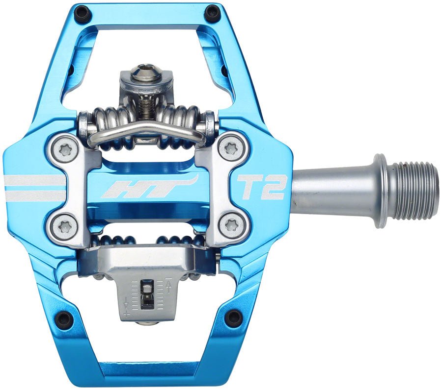 HT Components T2 Pedals - Dual Sided Clipless Platform Aluminum 9/16