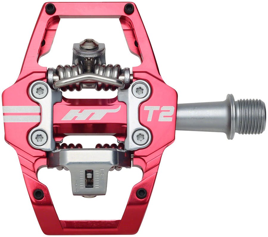 HT Components T2 Pedals - Dual Sided Clipless Platform Aluminum 9/16