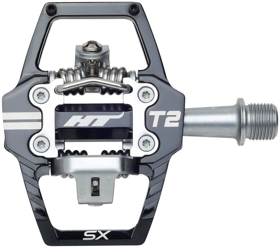 HT Components T2-SX Pedals - Dual Sided Clipless Platform Aluminum 9/16