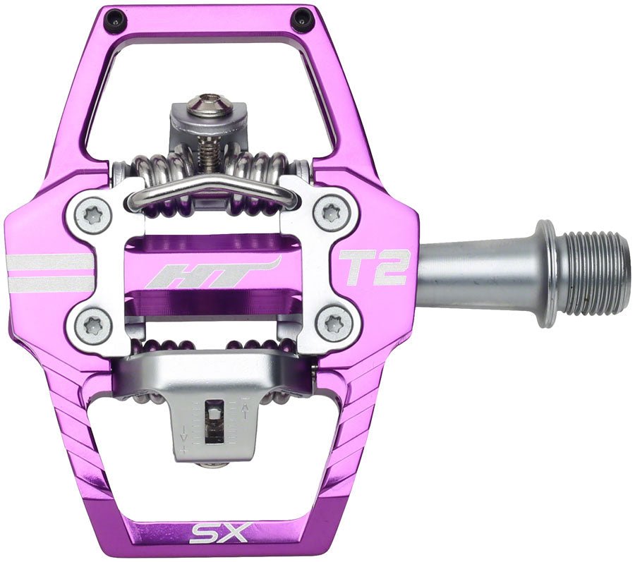 HT Components T2-SX Pedals - Dual Sided Clipless Platform Aluminum 9/16