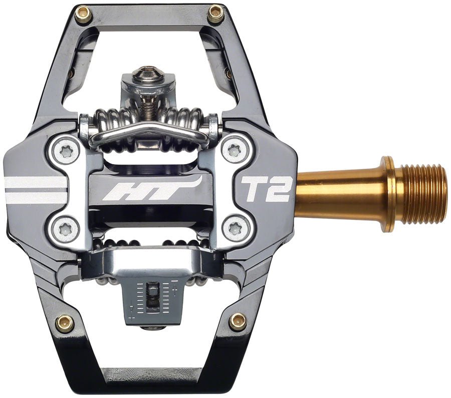 HT Components T2T Pedals - Dual Sided Clipless Platform Aluminum 9/16