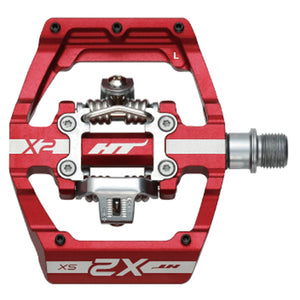 HT Pedals X2-SX Clipless Platform Pedals CrMo - Red - The Lost Co. - HT Components - B-HX2527 - 4711126206486 - -