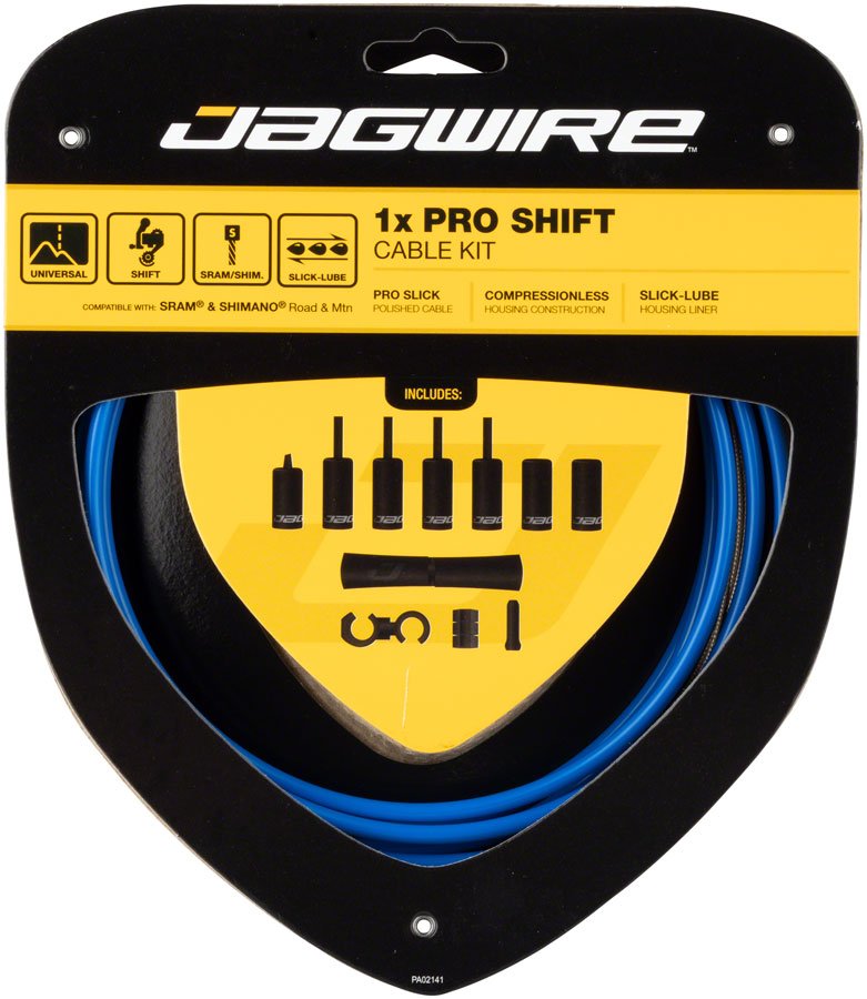 Jagwire 1x Pro Shift Cable Kit - Road/Mountain - SRAM/Shimano - SID Blue - The Lost Co. - Jagwire - CA4469 - 4715910040218 - -