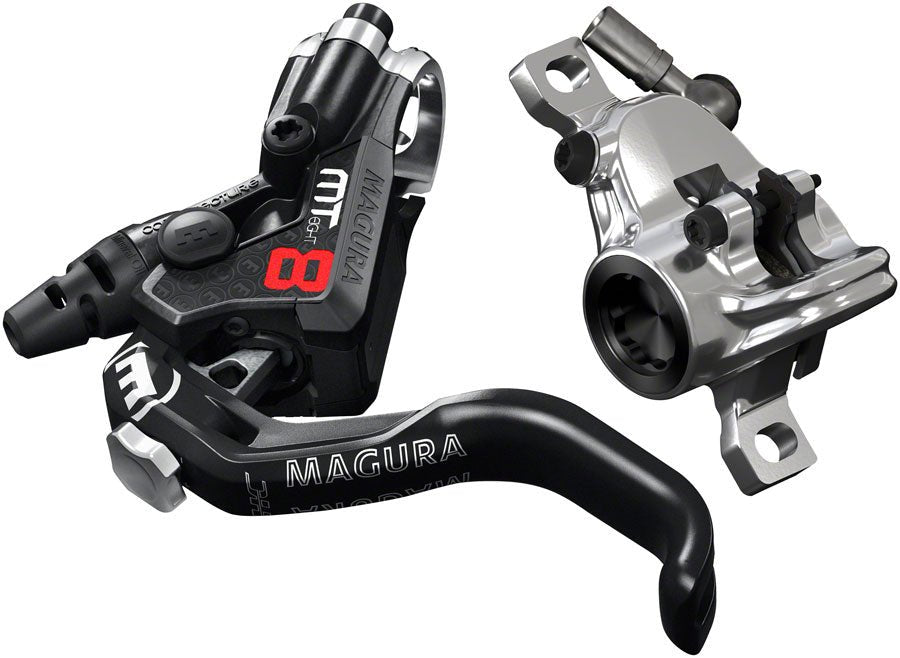 Magura MT8 Pro Disc Brake Lever - Front Rear Hydraulic Post Mount BLK/Chrome - The Lost Co. - Magura - J120752 - 4055184021965 - -