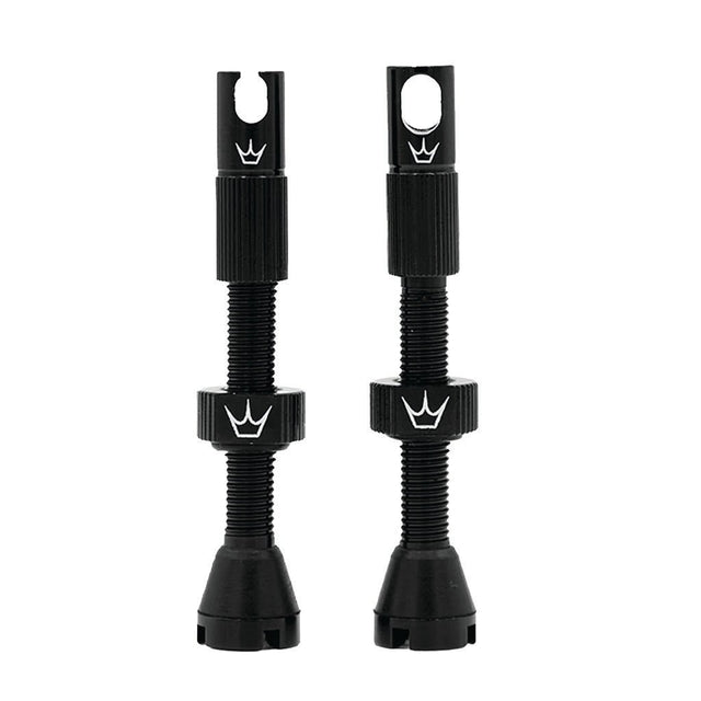 Peatys Alloy Presta Valve Stem Pair - 42mm - Black - The Lost Co. - Peaty's - B-YE2400 - 5060541582330 - -