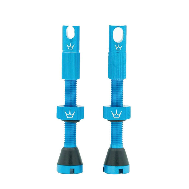 Peatys Alloy Presta Valve Stem Pair - 60mm - Turquoise - The Lost Co. - Peaty's - B-YE2610 - 5060541582460 - -