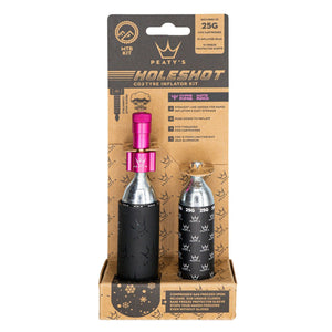 Peatys Holeshot MTB Tire Inflator Kit w/ CO2 Cartridges - Punch - The Lost Co. - Peaty's - B-YE5006 - 5060541583733 - -