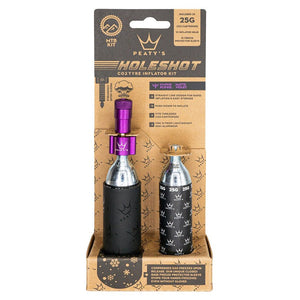 Peatys Holeshot MTB Tire Inflator Kit w/ CO2 Cartridges - Violet - The Lost Co. - Peaty's - B-YE5011 - 5060541583788 - -