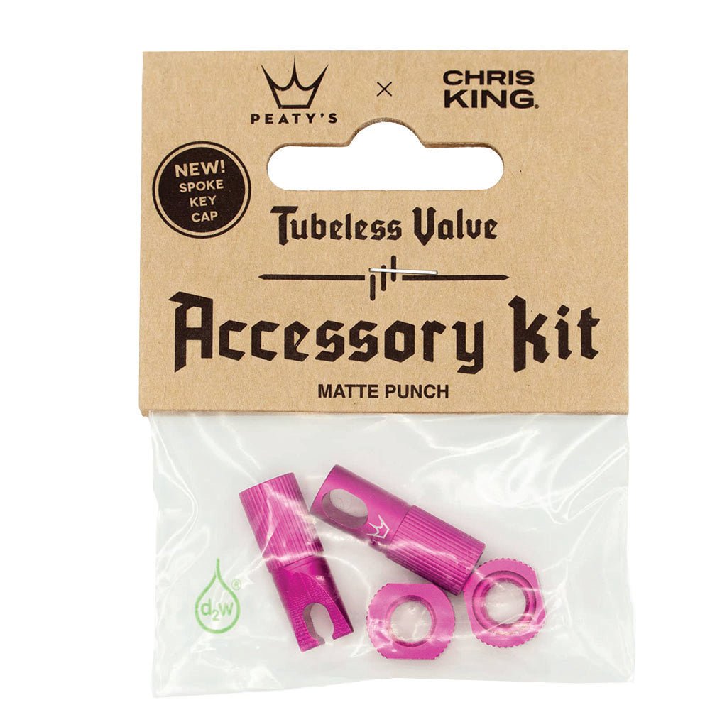 Peatys Tubeless Valve Accessory Kit Punch (Pink) - The Lost Co. - Peaty's - B-YE2706 - 5060541582606 - -
