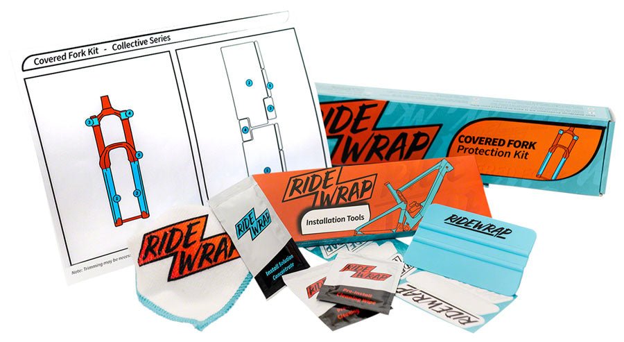 RideWrap Covered MTB Fork Protection Kit - Gloss - The Lost Co. - RideWrap - CH0022 - 6281766529118 - -