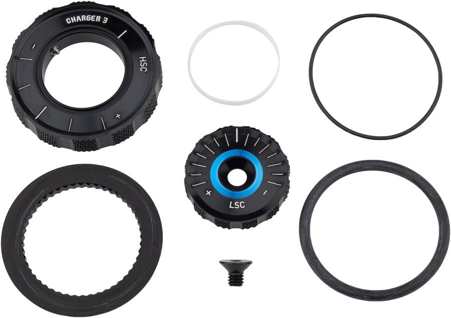 RockShox Compression Damper Knob Kit - Crown Adjust - Charger 3 Damper RC2 on ZEB Select+/Ultimate A2+ (2023+) - The Lost Co. - RockShox - FK4118 - 710845877810 - -