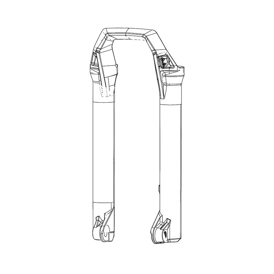 RockShox Lower Leg Assembly - ZEB A1 Ultimate - 27.5" - Grey - The Lost Co. - RockShox - H942915-01 - 710845858000 - -