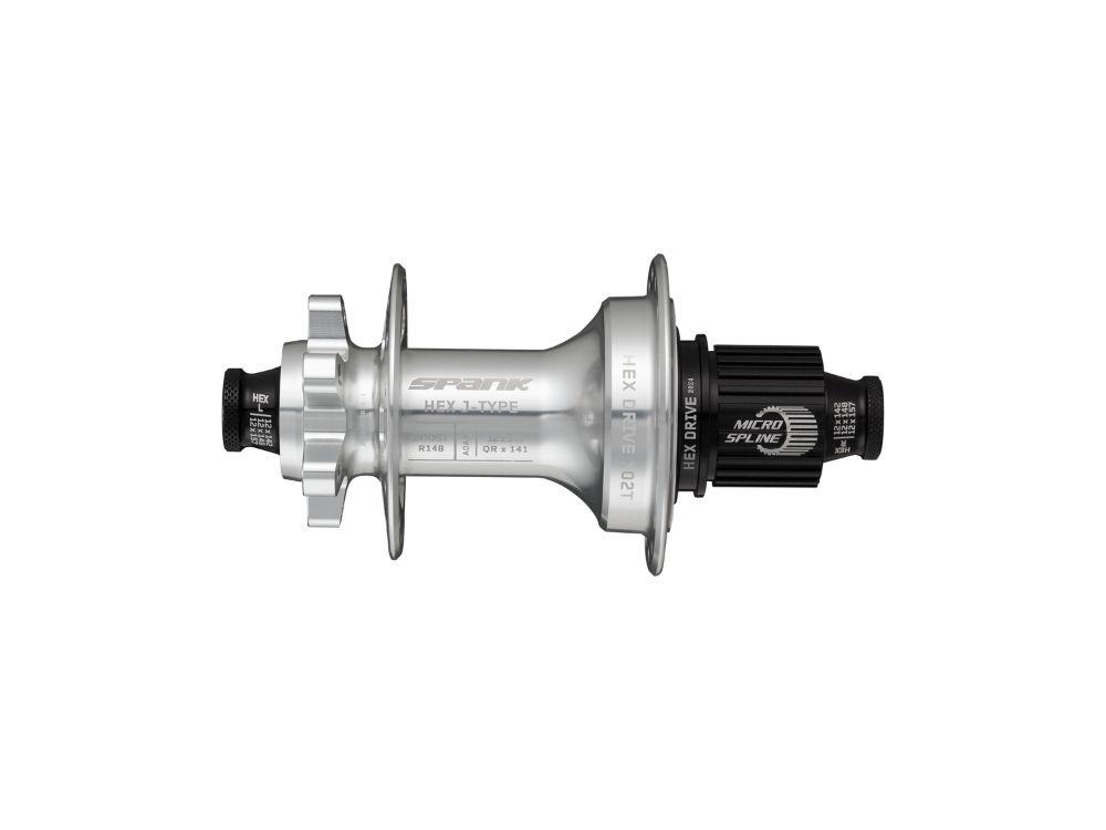Spank Hex J-Type Rear Hub - The Lost Co. - Spank - C04HJ12E80XASPK - 4711225691329 - XD - Raw Silver