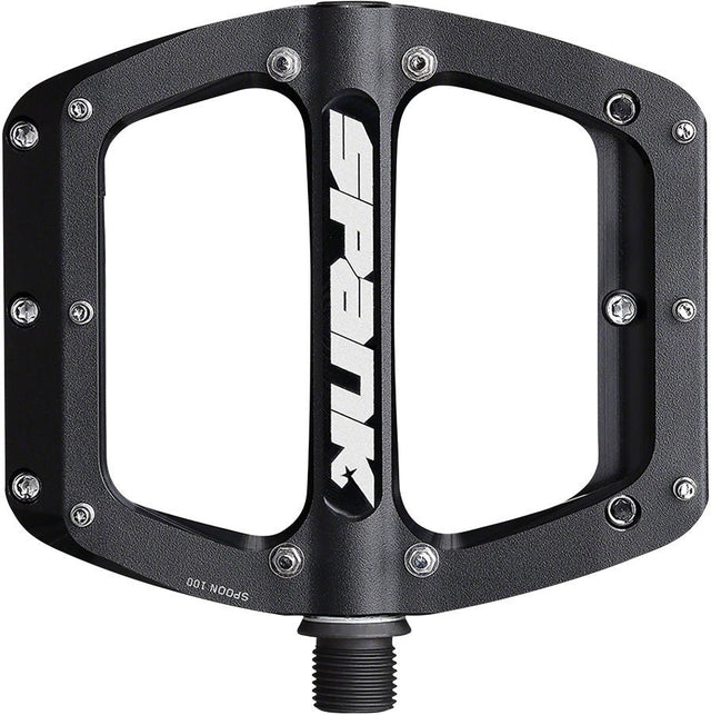 Spank Spoon 90 Pedals - Platform Aluminum 9/16" 90mm Wide Black - The Lost Co. - Spank - PD0157 - 4710155967146 - -