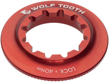 Load image into Gallery viewer, Wolf Tooth Centerlock Rotor Lockring - Internal Splined Red - The Lost Co. - Wolf Tooth - BR0504 - 810006806878 - -